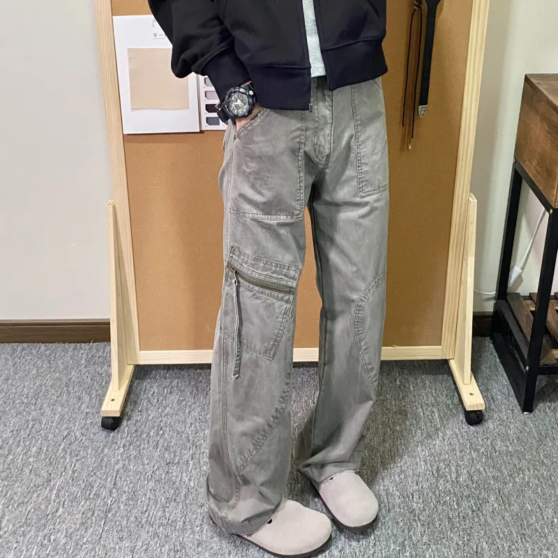 HLPT Cargo Pants Unisex Gray-5