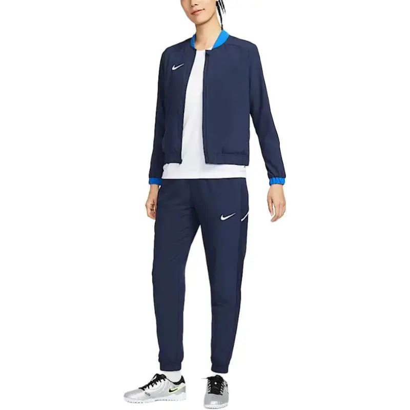 Nike Dri Fit Knitted Sports Pants Women's Deep Navy Blue-1