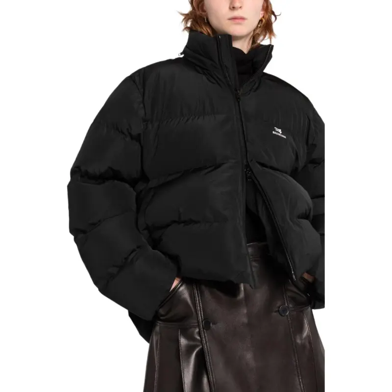 Balenciaga Zip Up Long Sleeved Down Jacket-5