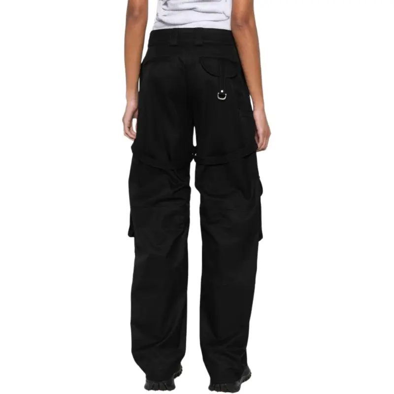 OFF WHITE Buckle Detailed Straight Leg Trousers-4