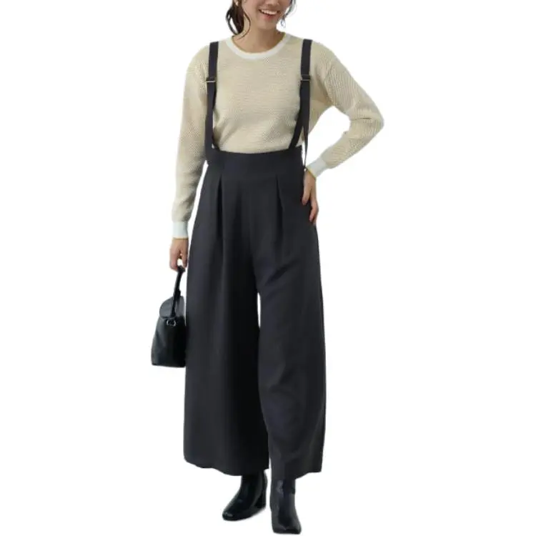 Beams Overalls Women's Charcoal-1