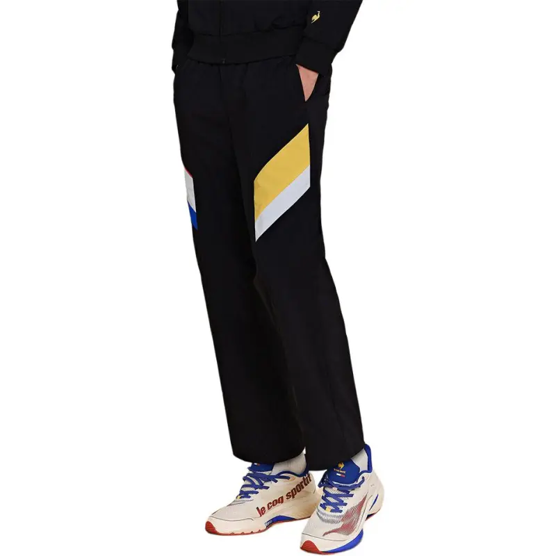 Le Coq Sportif Knitted Sports Pants Men's Dazzle Black-4