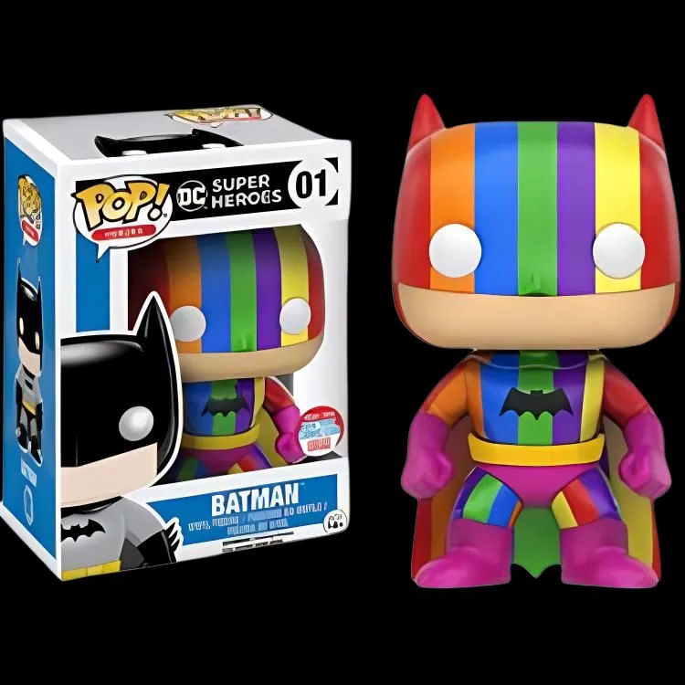 Funko POP! Collection HEROES Batman Rainbow Edition Chibi Figures-2