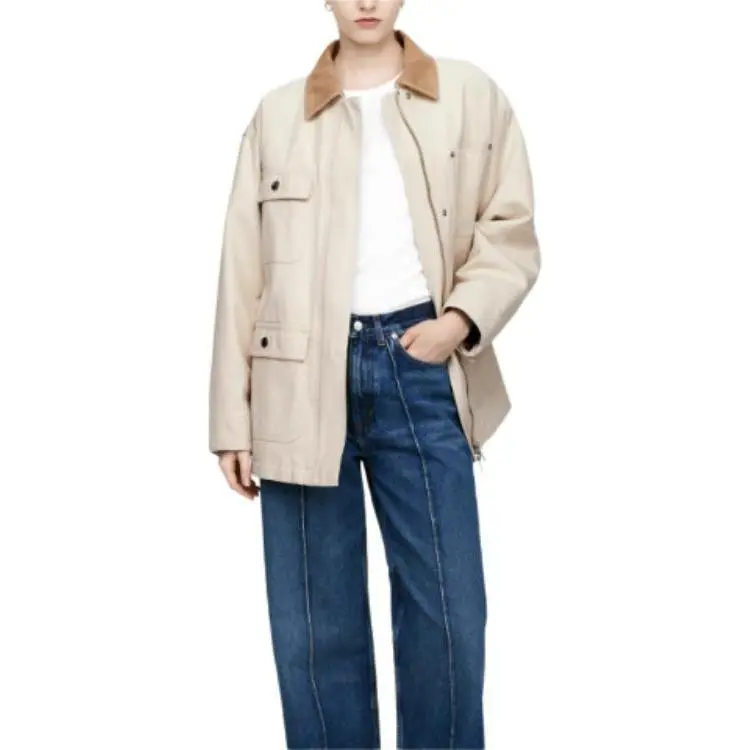 ARKET Jackets Coats Women's Light Beige-4