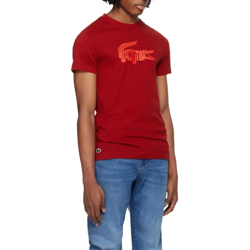 LACOSTE T Shirts Men Red-3