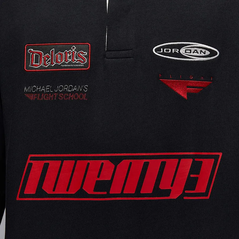 Jordan Essentials Rugby Jerseys Men's Black-3