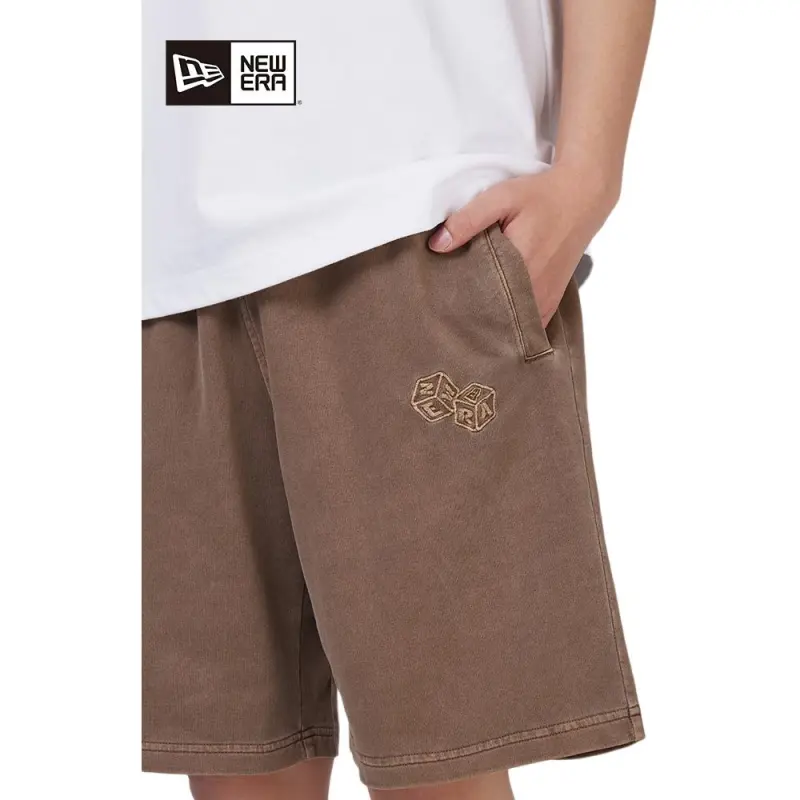 New Era Casual Shorts Unisex Brown-2