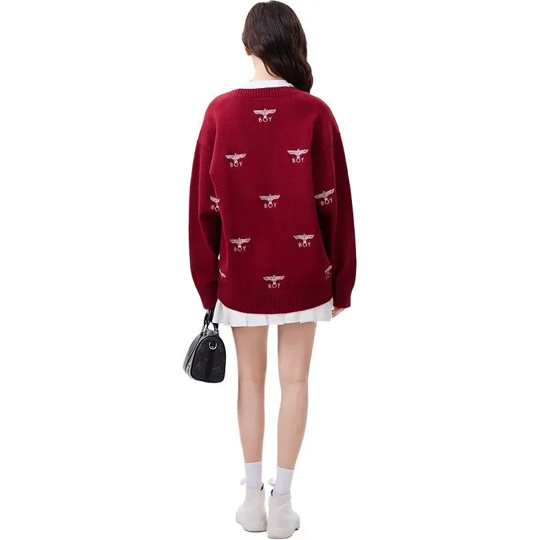 Boy London New Year Sweater Unisex Red-1
