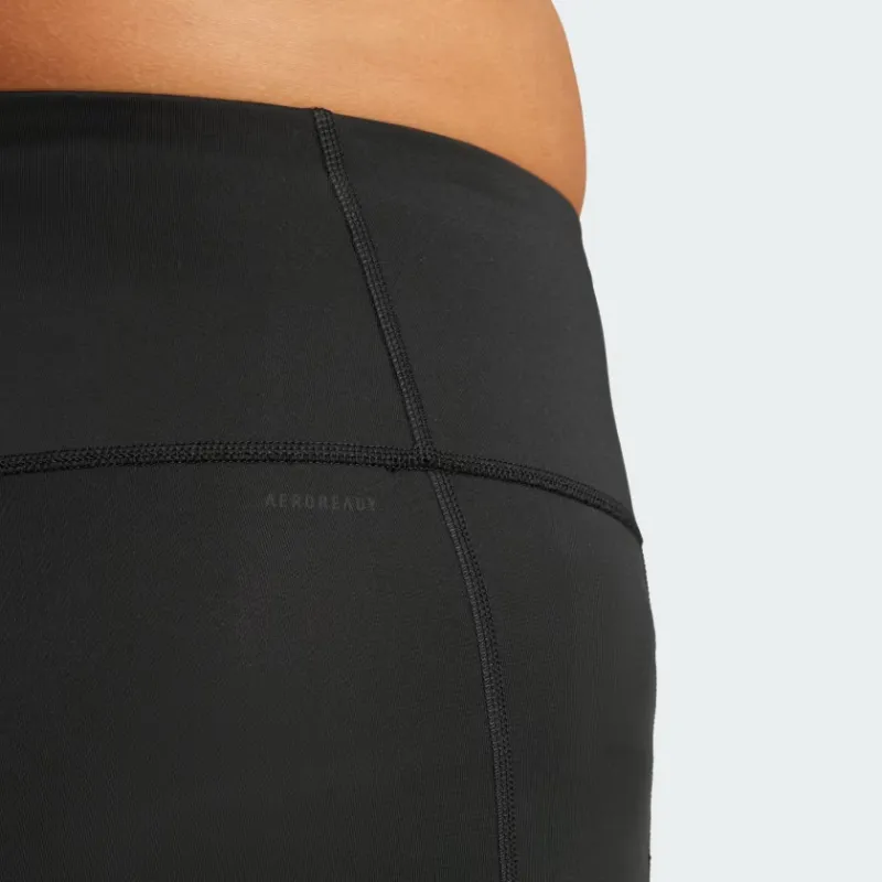 Adidas OPTIME 7-INCH LEGGINGS PLUS SIZE Sports Shorts Women's Black-3