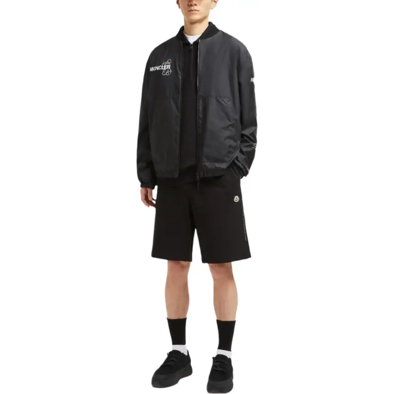 MONCLER GENIUS Moncler X Frgmt Embroidered Logo Shorts-3
