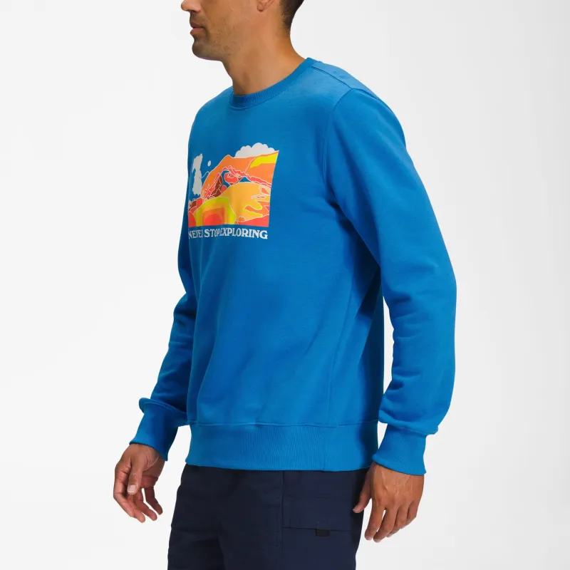 THE NORTH FACE Sweatshirts Men Sky Blue-3