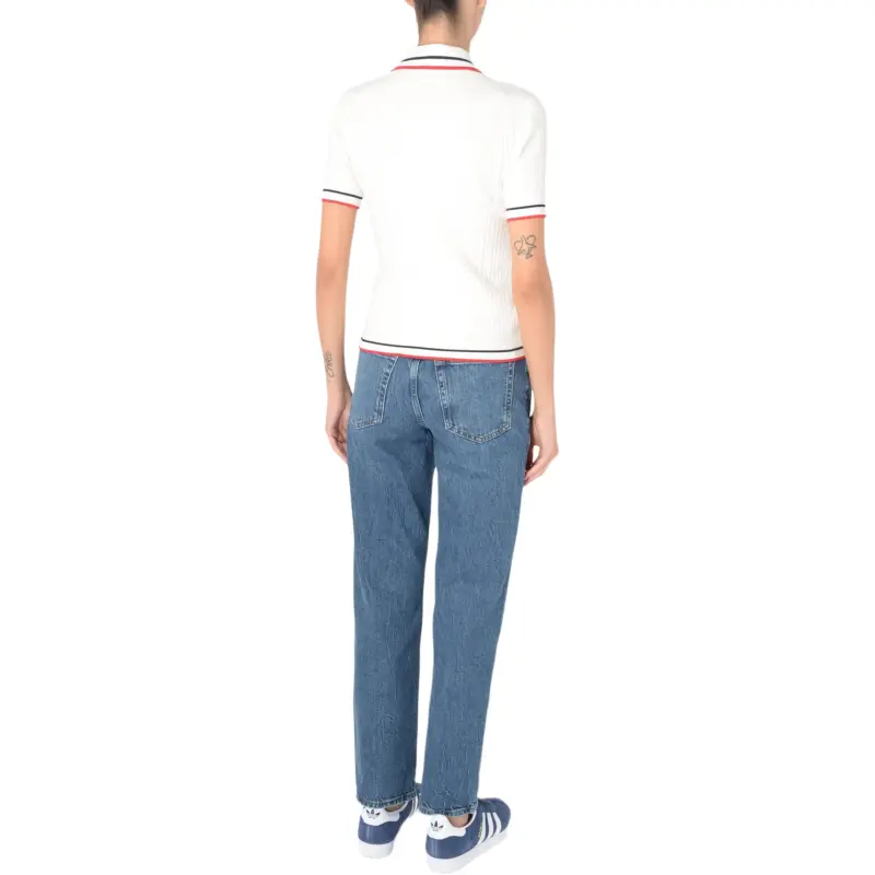 SPORTY & RICH Logo Detailed Short Sleeved Polo Top-2