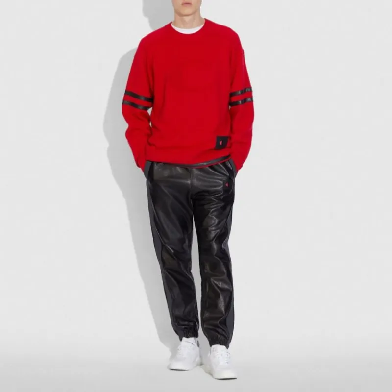 Champion X COACH Cashmere Sweaters Men Red-1