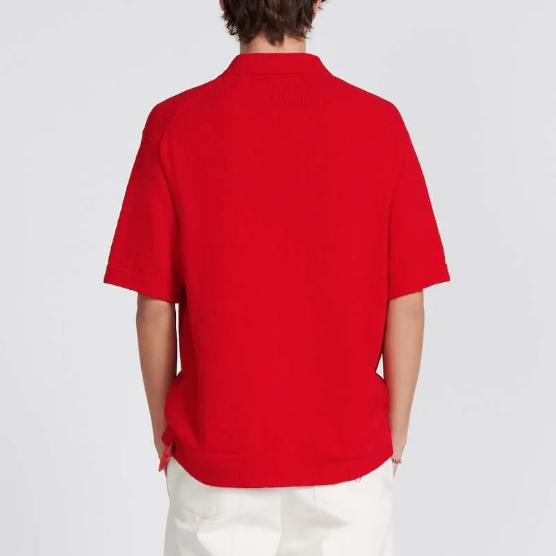 DIOR DIOR SS23 Chinese New Year Polo Shirt Men's Red-3