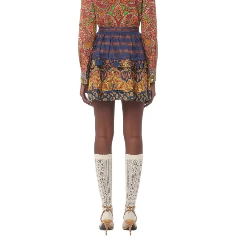 Valentino All Over Patterned Flared Skirt-1