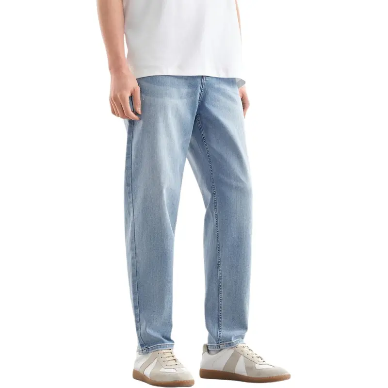 PEACEBIRD MEN Jeans Men's Denim Medium Blue 1-5