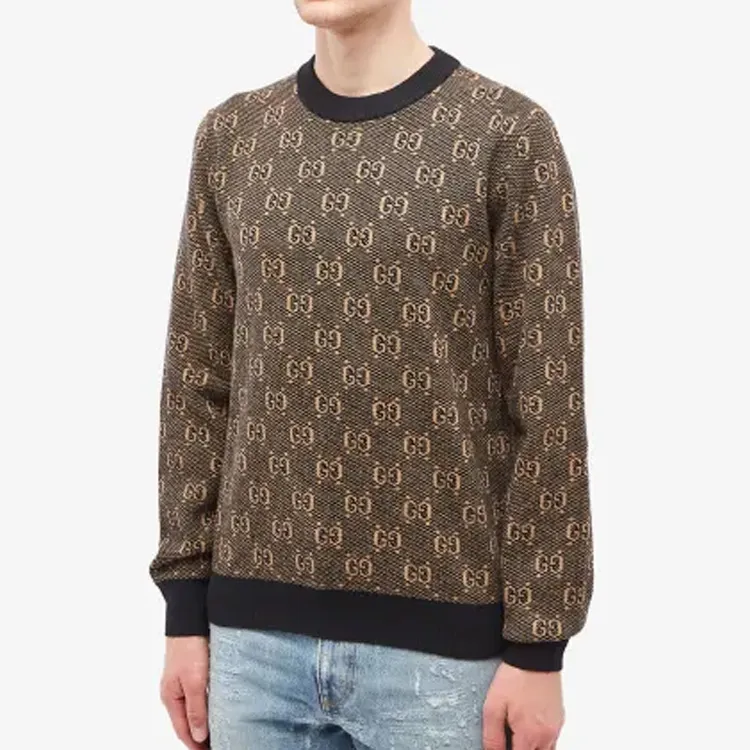 GUCCI Sweaters Men Brown-3