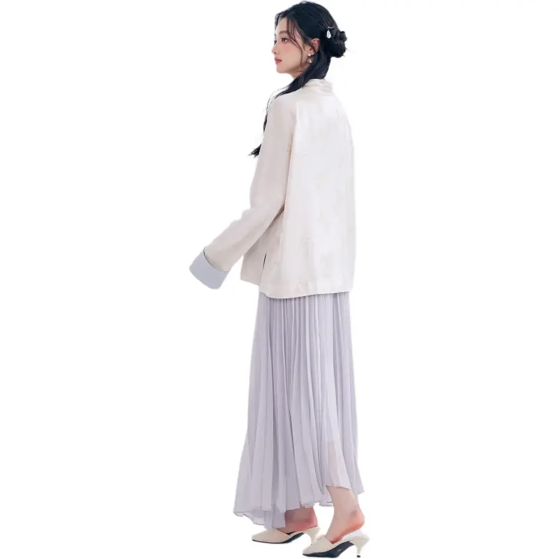 DEAR DEER PUFF Shirt Women's Moon White Jade Top-0