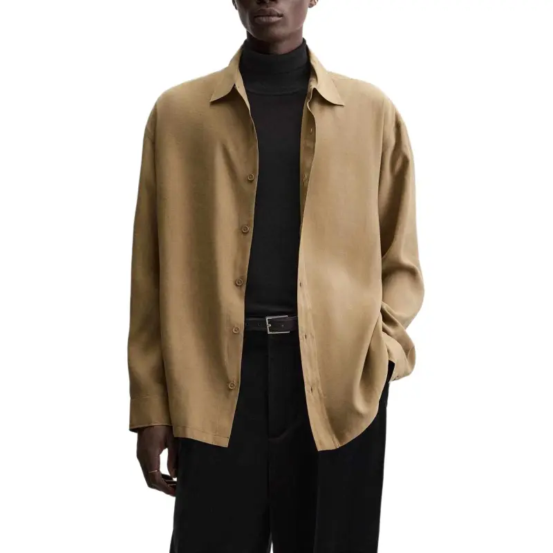 ZARA Shirts Men Tan-2