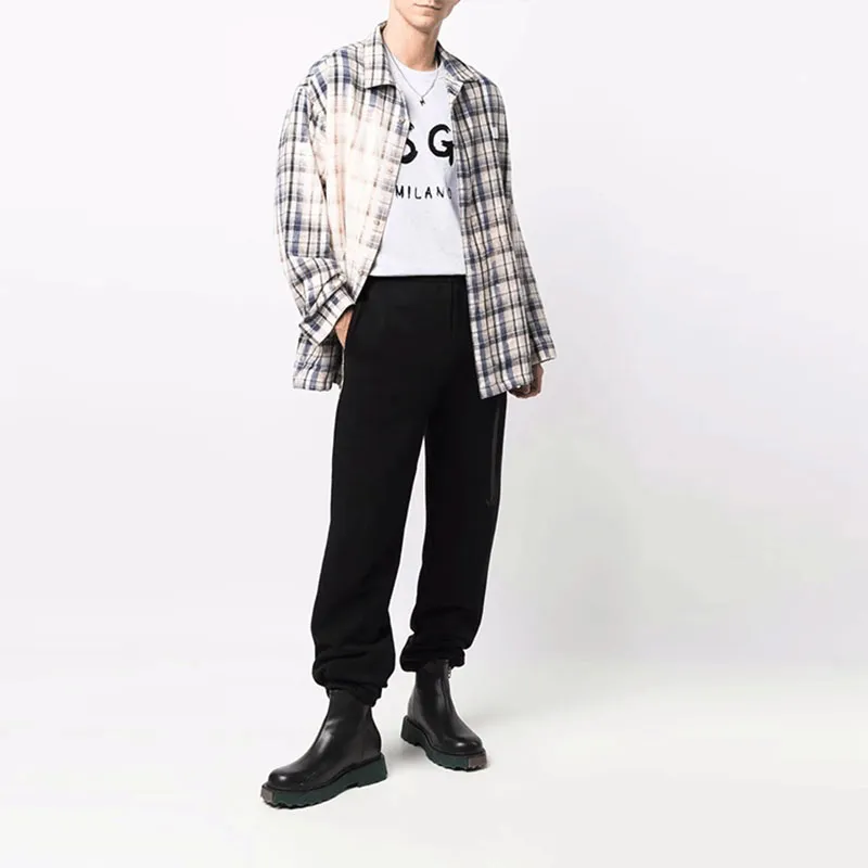 MSGM Logo Printed Crewneck T Shirt-1