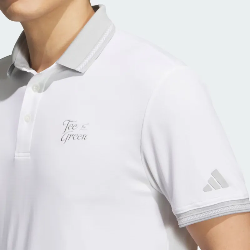 Adidas Polo Shirts Men White-3