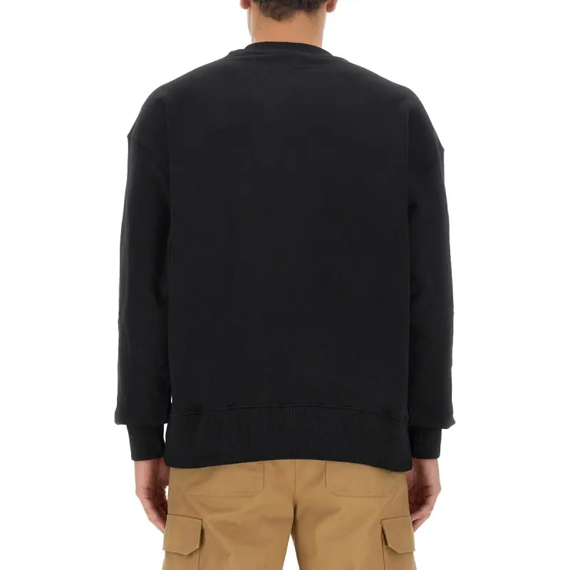 MSGM Logo Printed Crewneck Sweatshirt-3