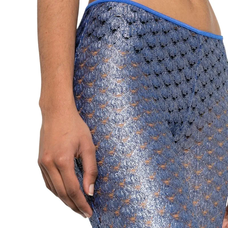 MISSONI Open Knitted Flared Trousers-4