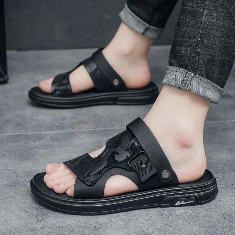 Warrior 1927 Beach Sandals Men's Black-6