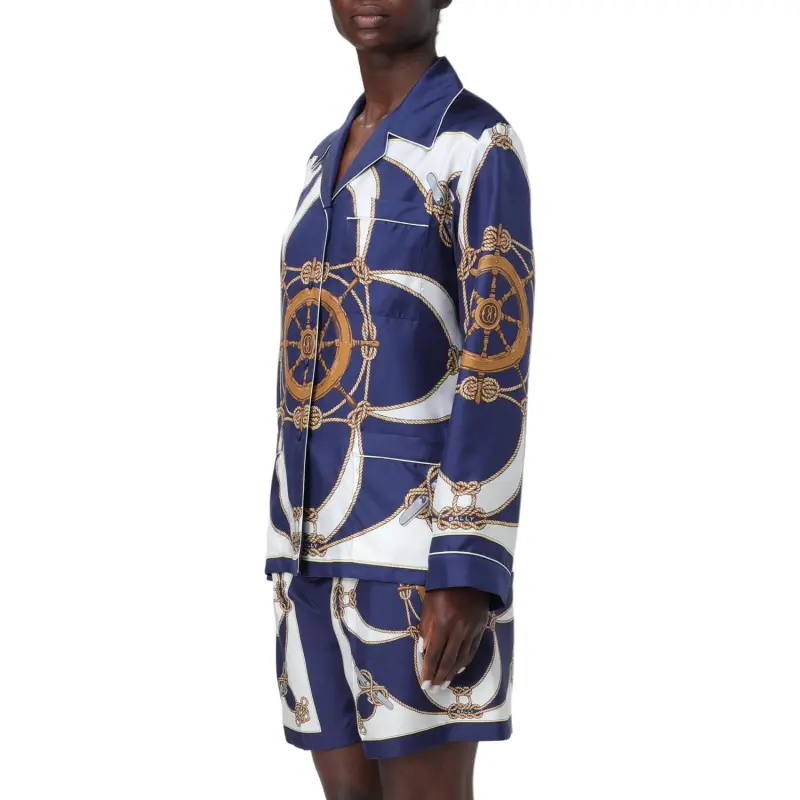 BALLY Graphic Printed Button Up Shirt-5
