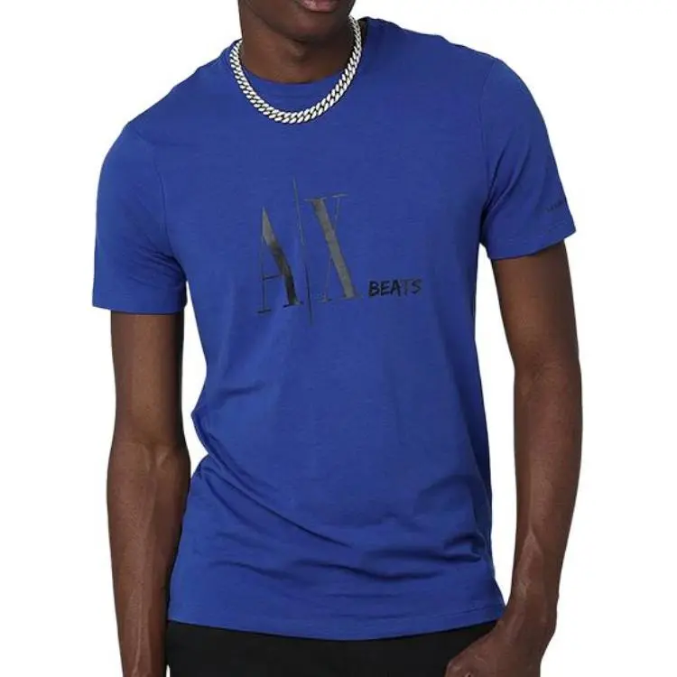 ARMANI EXCHANGEAE SS22 T Shirt Men's Ultramarine Blue Color-3