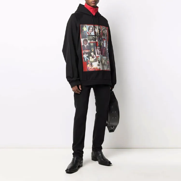 RAF SIMONS Oversized Photographic print Hoodie-2