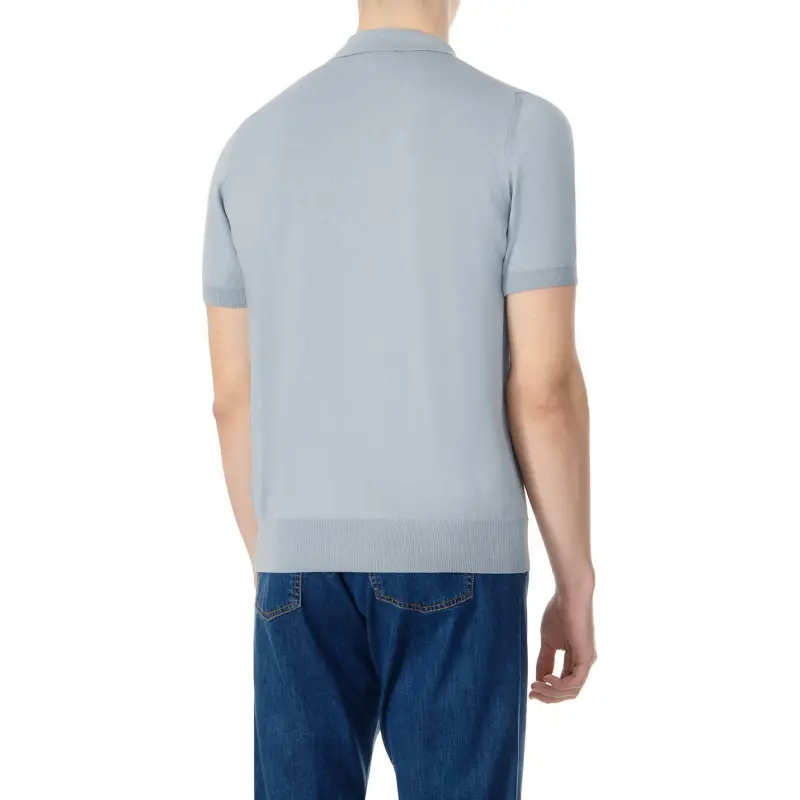 Canali Polo Shirts Men Gray-1