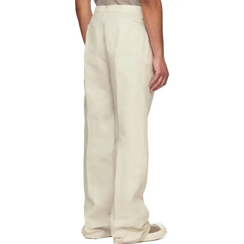 RICK OWENS Jeans Men Ecru-1