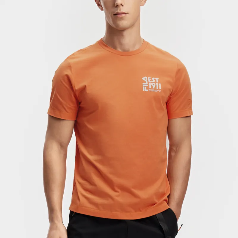FILA T Shirts Men Coral Gold-3