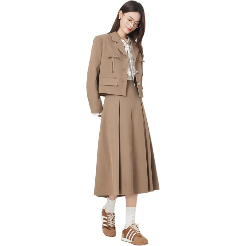 Dajia Poetry Business Suit Coat Women's Gray/Navy Blue/Khaki Green-8