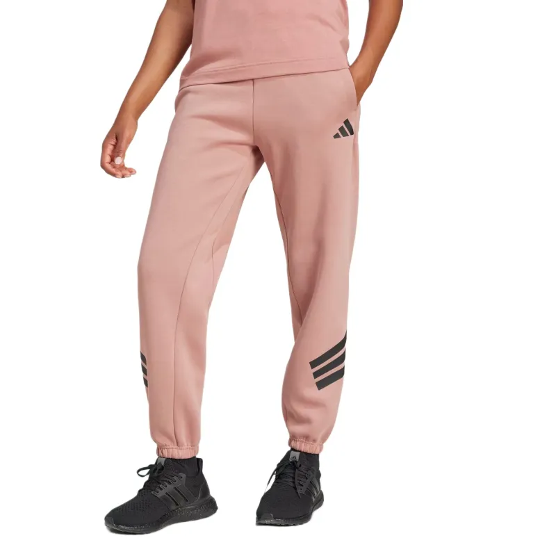 Adidas Future Icons3-Stripes Knitted Sports Pants Women's Clay-2