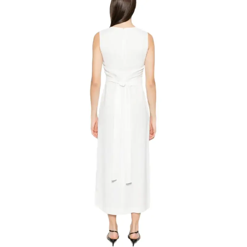 Brunello Cucinelli Twill Wrap Midi Dress-2