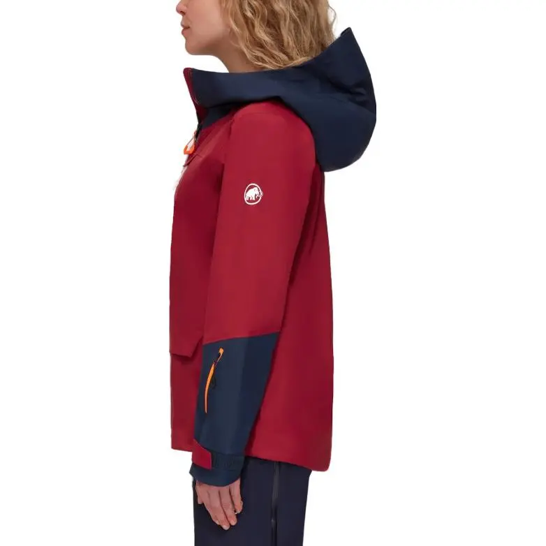 MAMMUT Haldigrat Jackets Coats Women's Blood Red/Marine Blue-2