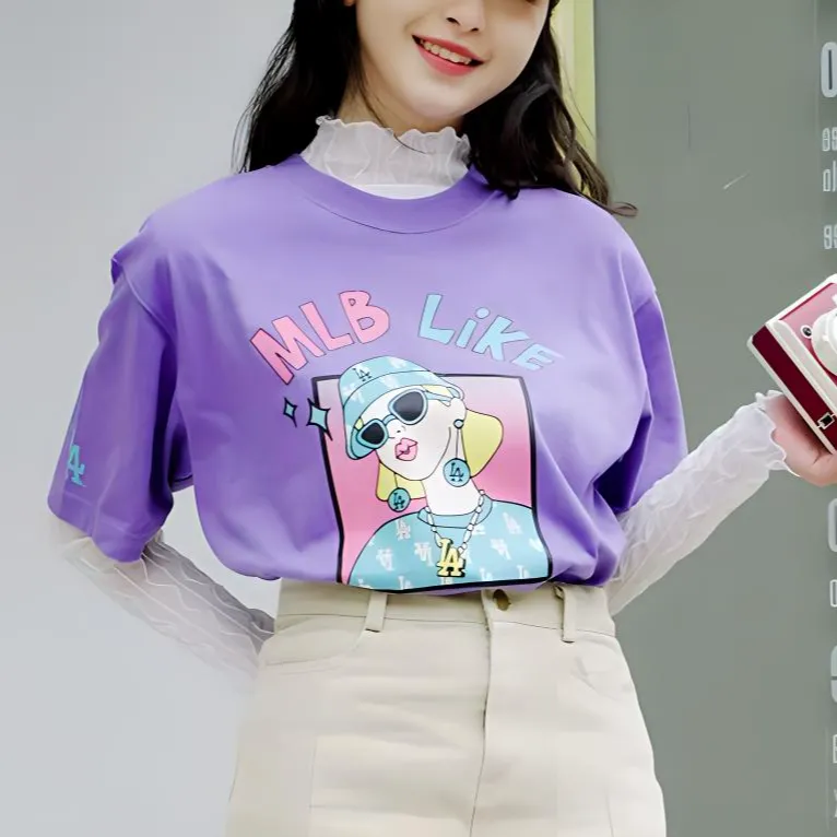 MLB T Shirts Unisex Purple-2