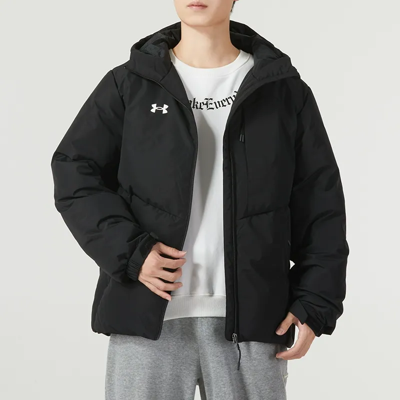 Under Armour Jackets Coats Men's Black Comes With Necklace-5