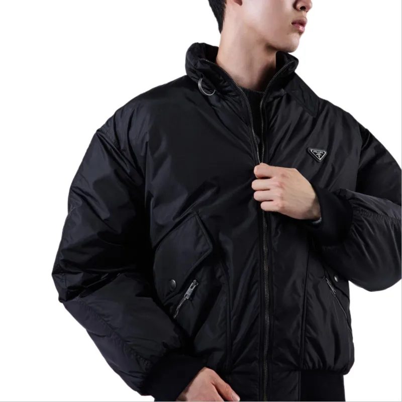 PRADA High-Neck Padded Jacket-3