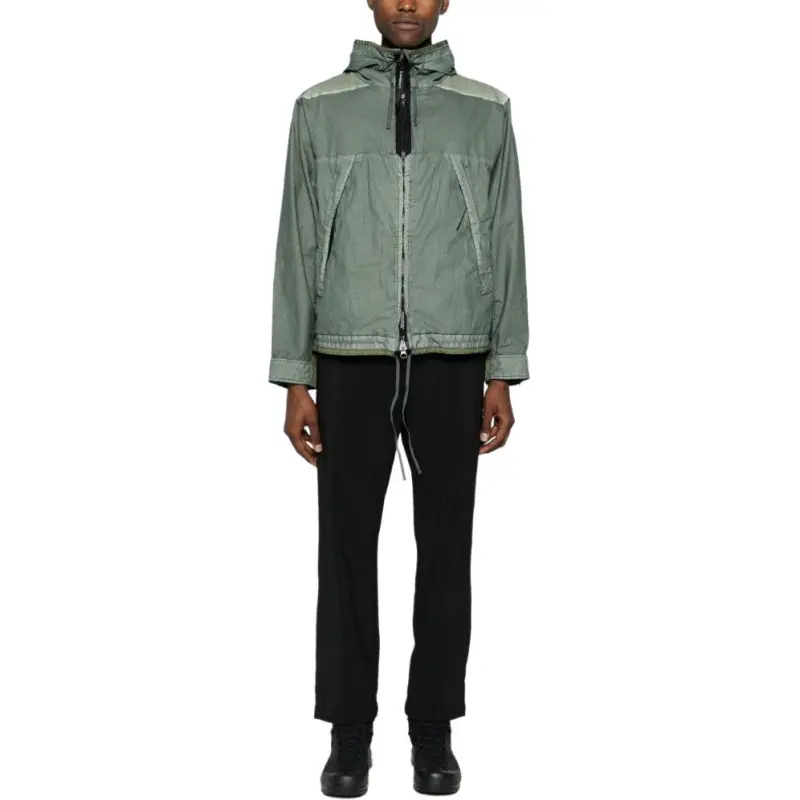 C.P.Company Zip Up Panelled Hooded Windbreaker-2