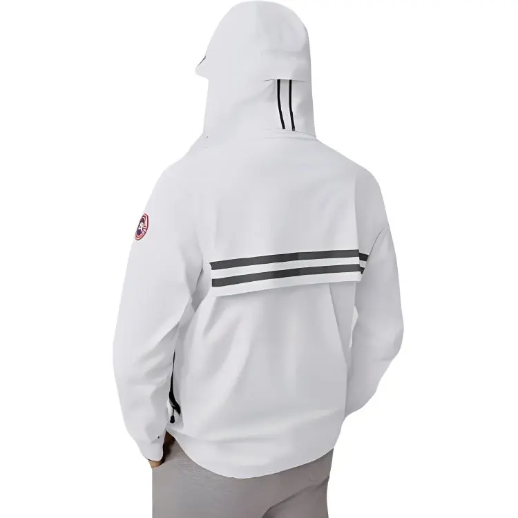 Canada Goose Waterproof And Windproof Windbreaker Jacket Men's Polaris White-2