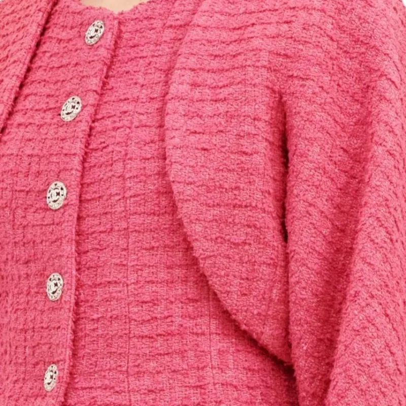 CHANEL Jackets & Coats Women's Rose Red-5