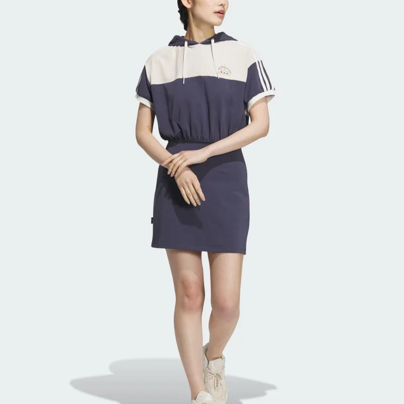 Adidas x Disney HDL DRESS Short Sleeved Dress Women's Dark Navy Blue-1
