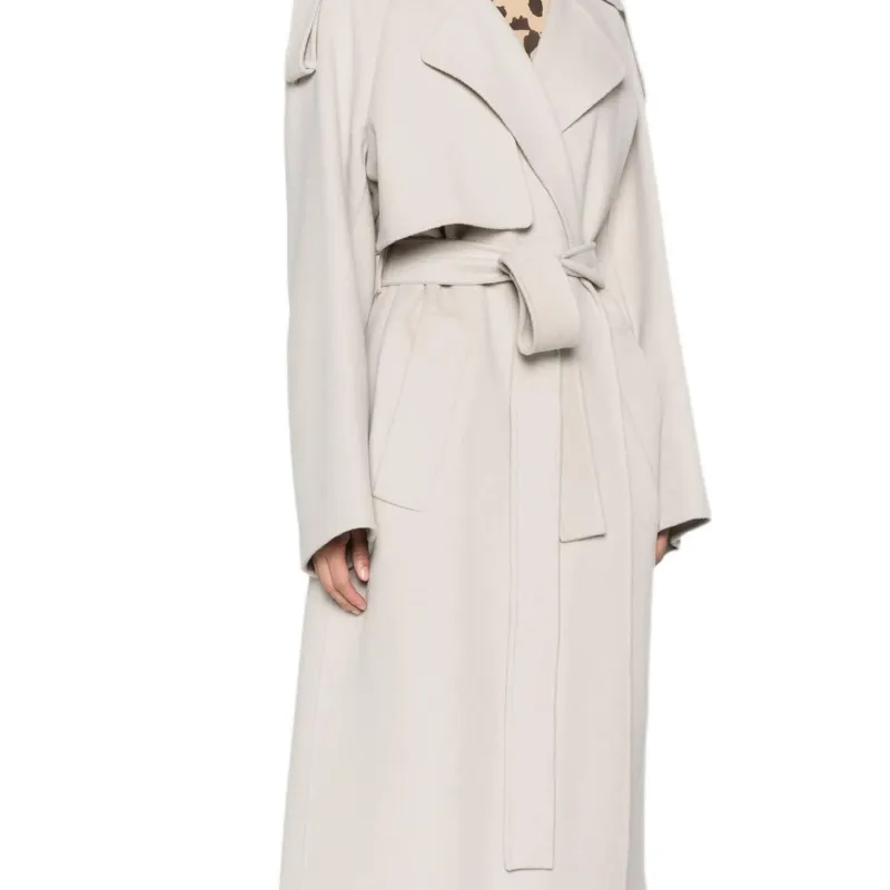 SportMax Fiore Belted Long Sleeved Coat-6