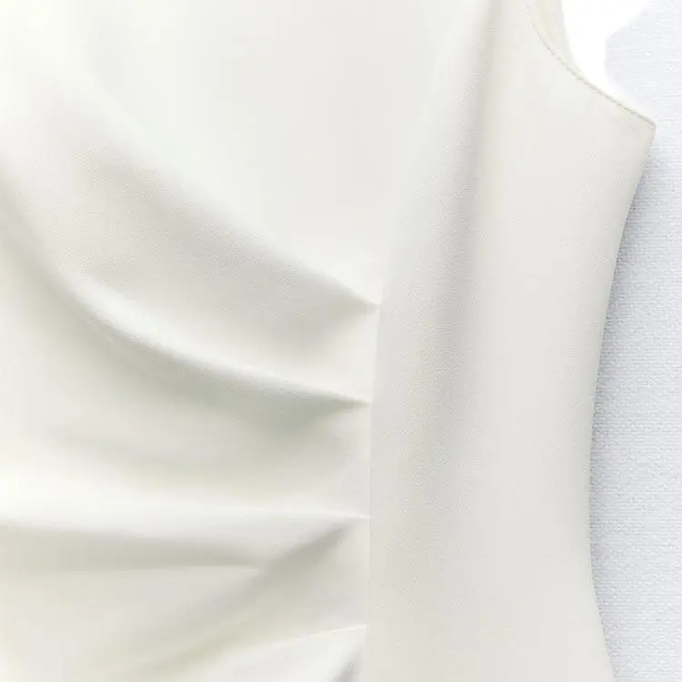 ZARA Sleeveless Dress Women's White-4