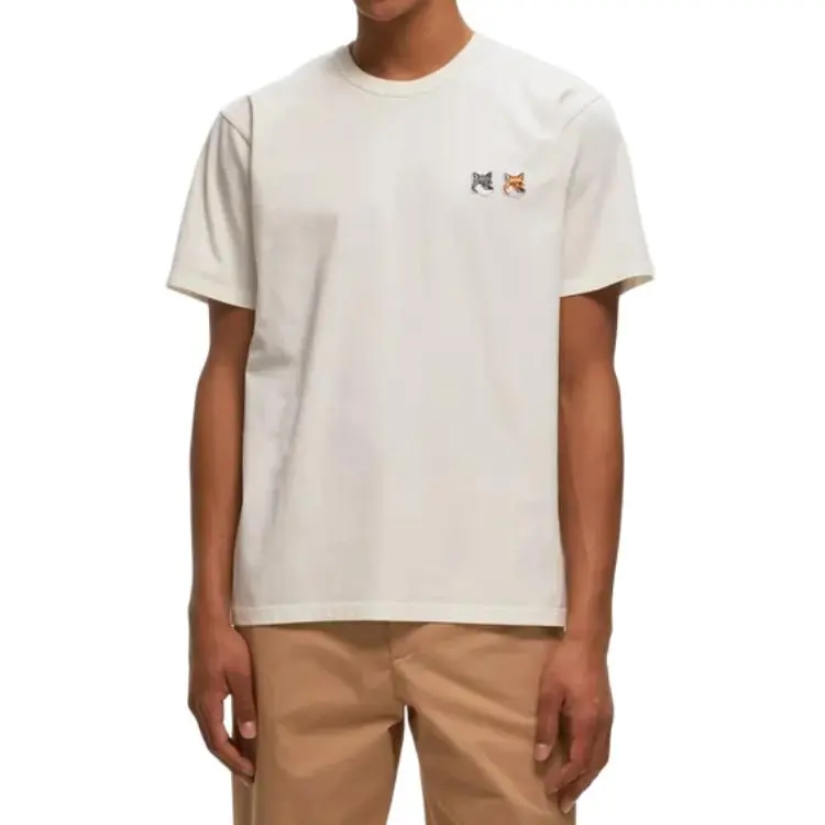 Maison Kitsune Man Cotton Logo T Shirt-4