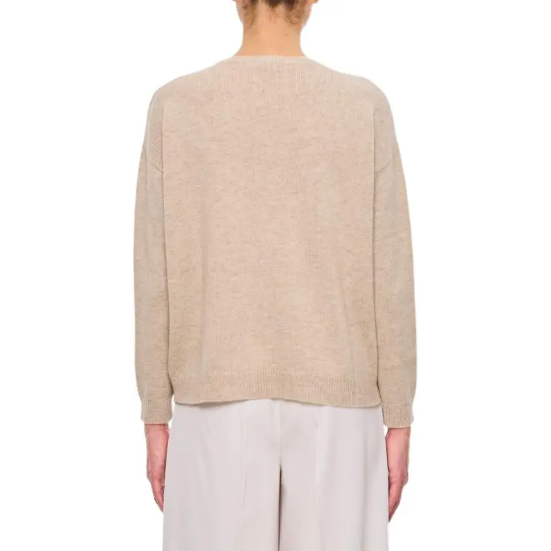 MaxMara Logo Embellished Crewneck Jumper-2