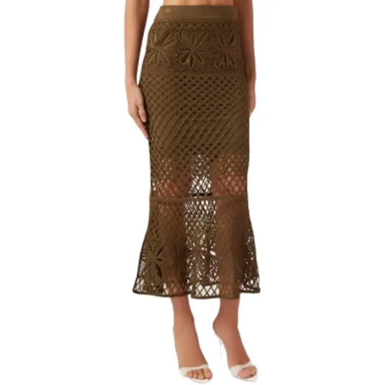 PINKO Crochet Midi Skirt-1
